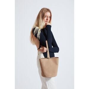 OAD New York Nubuck Dome Bucket Bag - Taupe